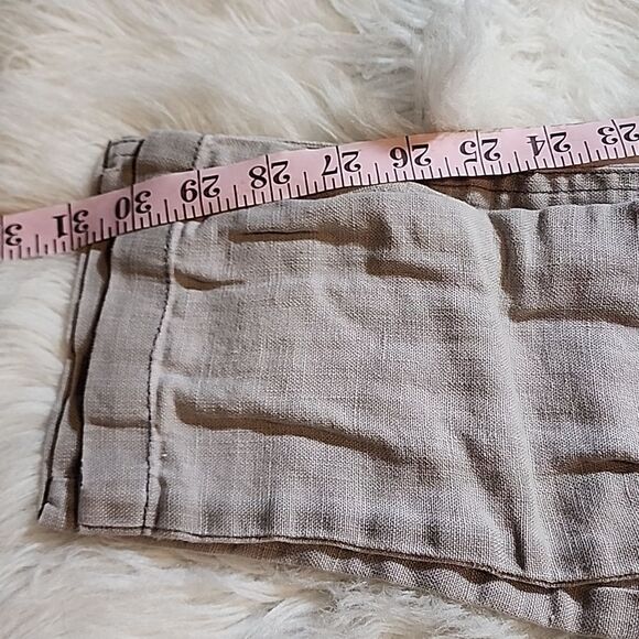 Cream- 100% Linen pants - Picture 3 of 6